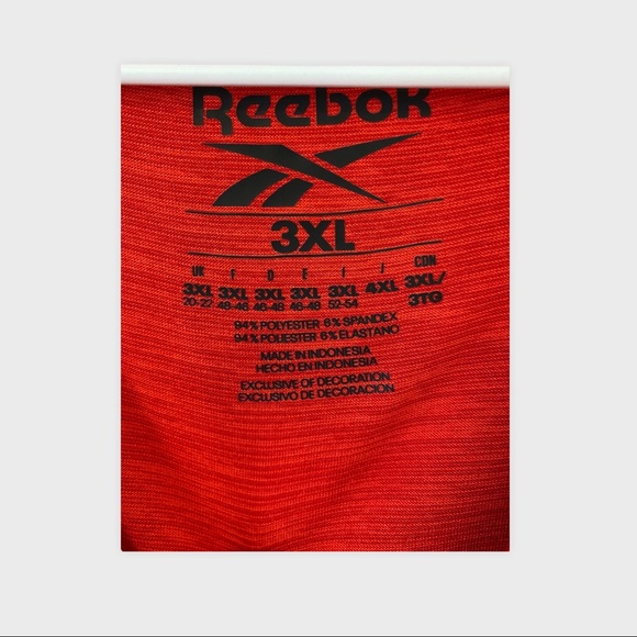 REEBOK MEN'S Activewear T Shirt Size Short Sleeve Casual Crewneck - Picture 5 of 6